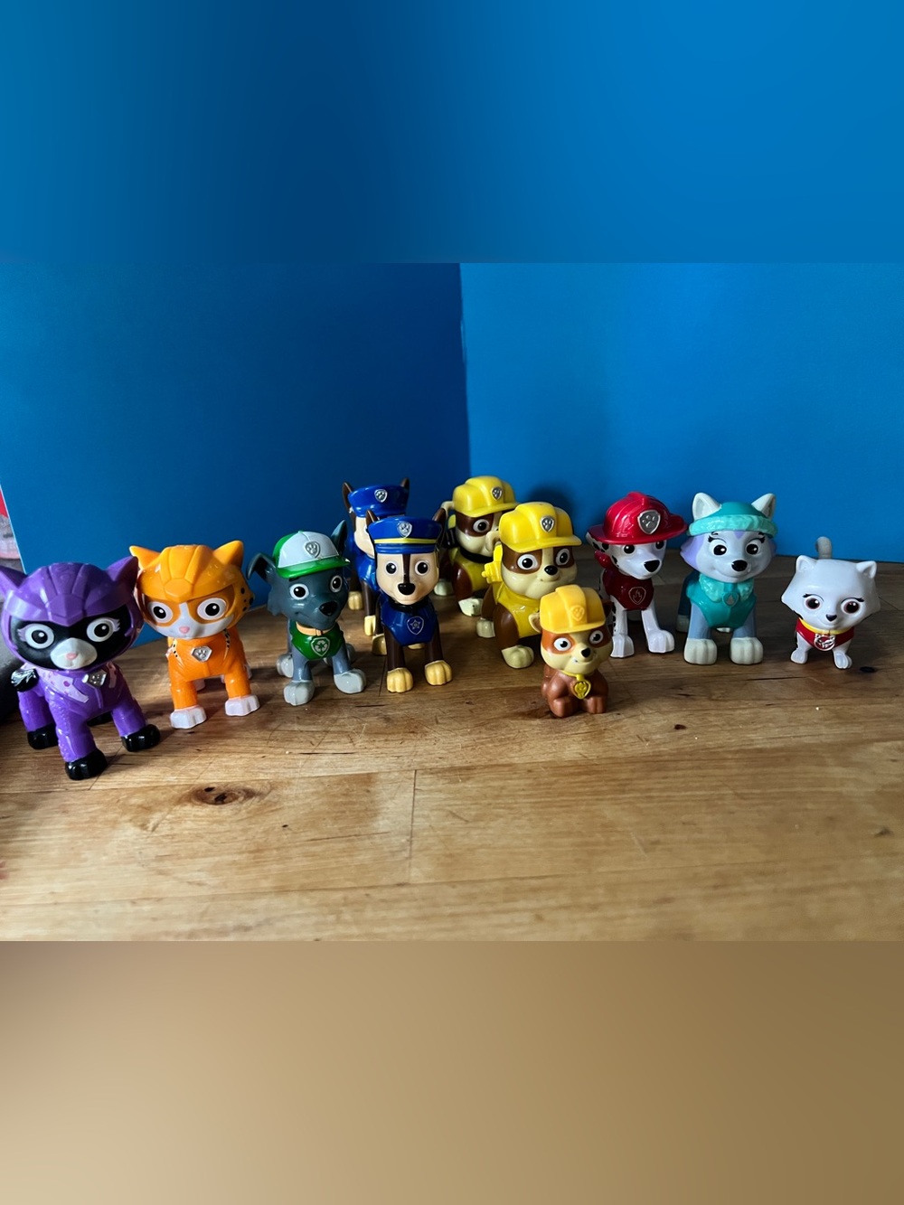 Paw Patrol Pup action Figure lot 11 pieces cat crew Everest rubble chase rocky